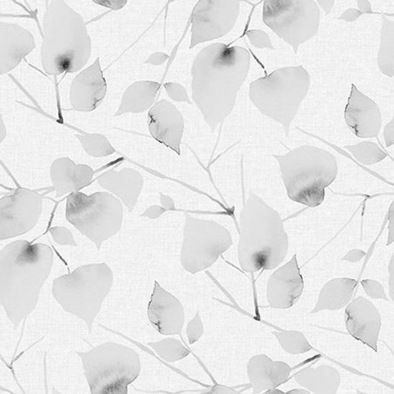 Fabric Blank Quilting Fog Water Color Leaves Eden 108" Wide Back by the Quarter Yard 3502-90